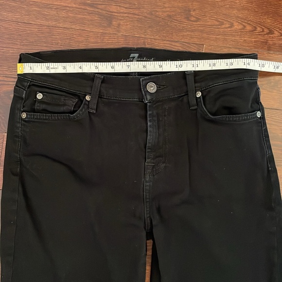 7 for all Mankind Black Skinny Jeans - Picture 3 of 6